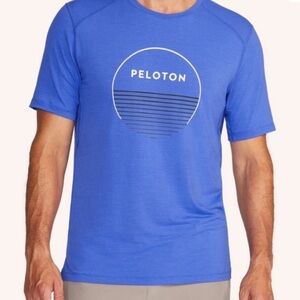 Peloton Men's Short Sleeve Performance Tee in Royal Blue